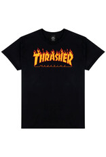 Thrasher Thrasher Tee Mens Flame Logo S/S (Black)