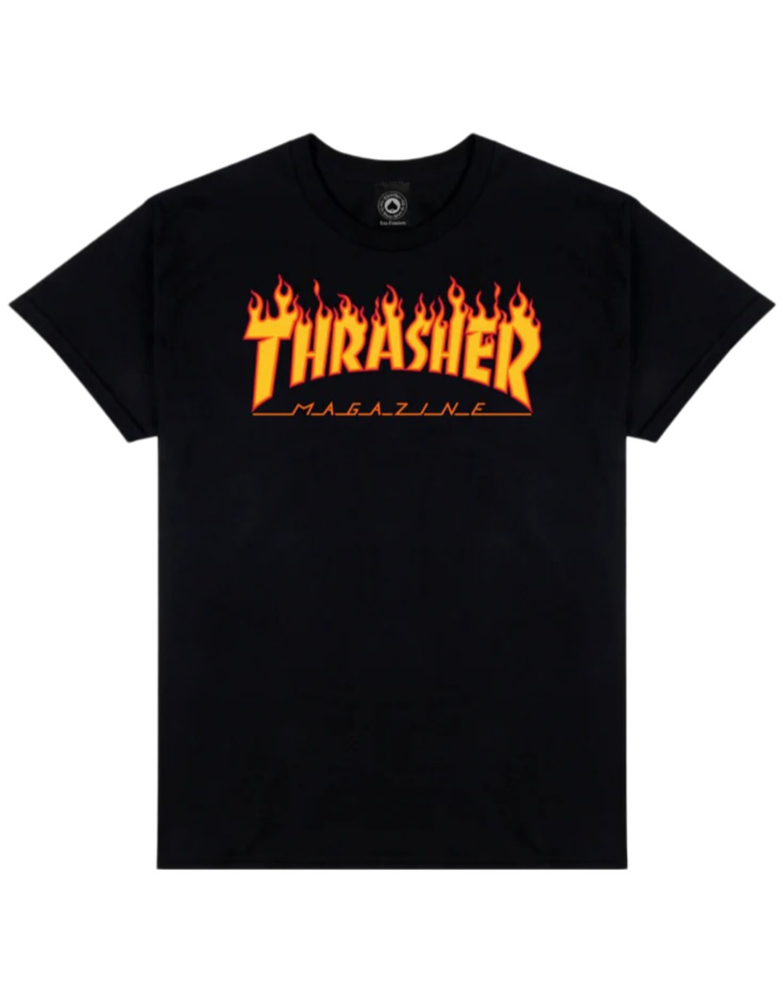 Thrasher Thrasher Tee Mens Flame Logo S/S (Black)