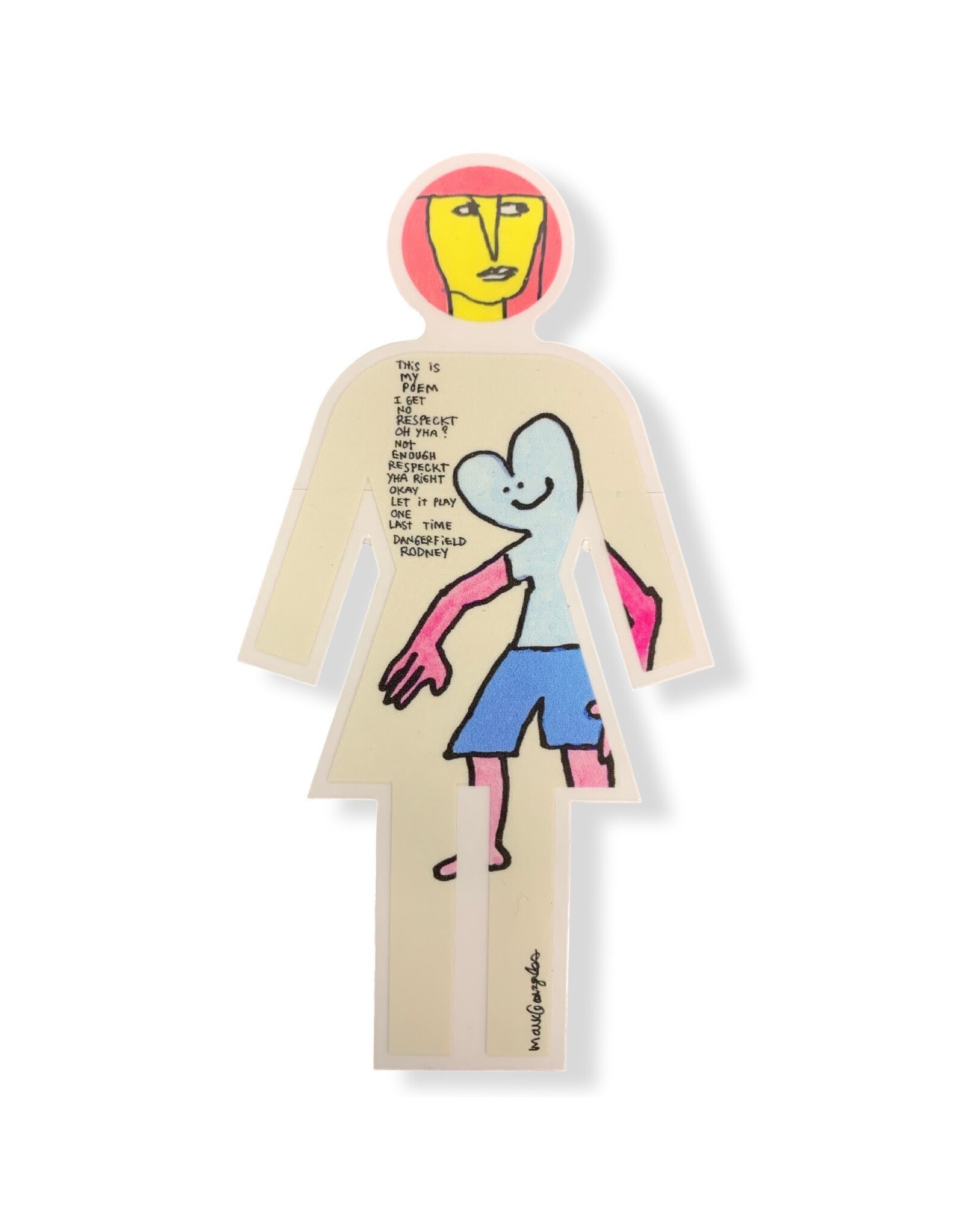 Girl Girl Sticker Modernica Mark Gonzales