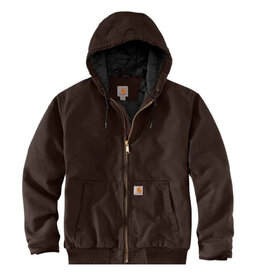 Carhartt Carhartt Jacket Insulated Active Loose Fit Washed Duck Hood (Dark Brown)