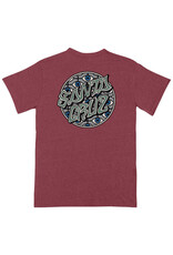 Santa Cruz Santa Cruz Tee Salba Eyes Dot Heavyweight S/S (Heather Cardinal)