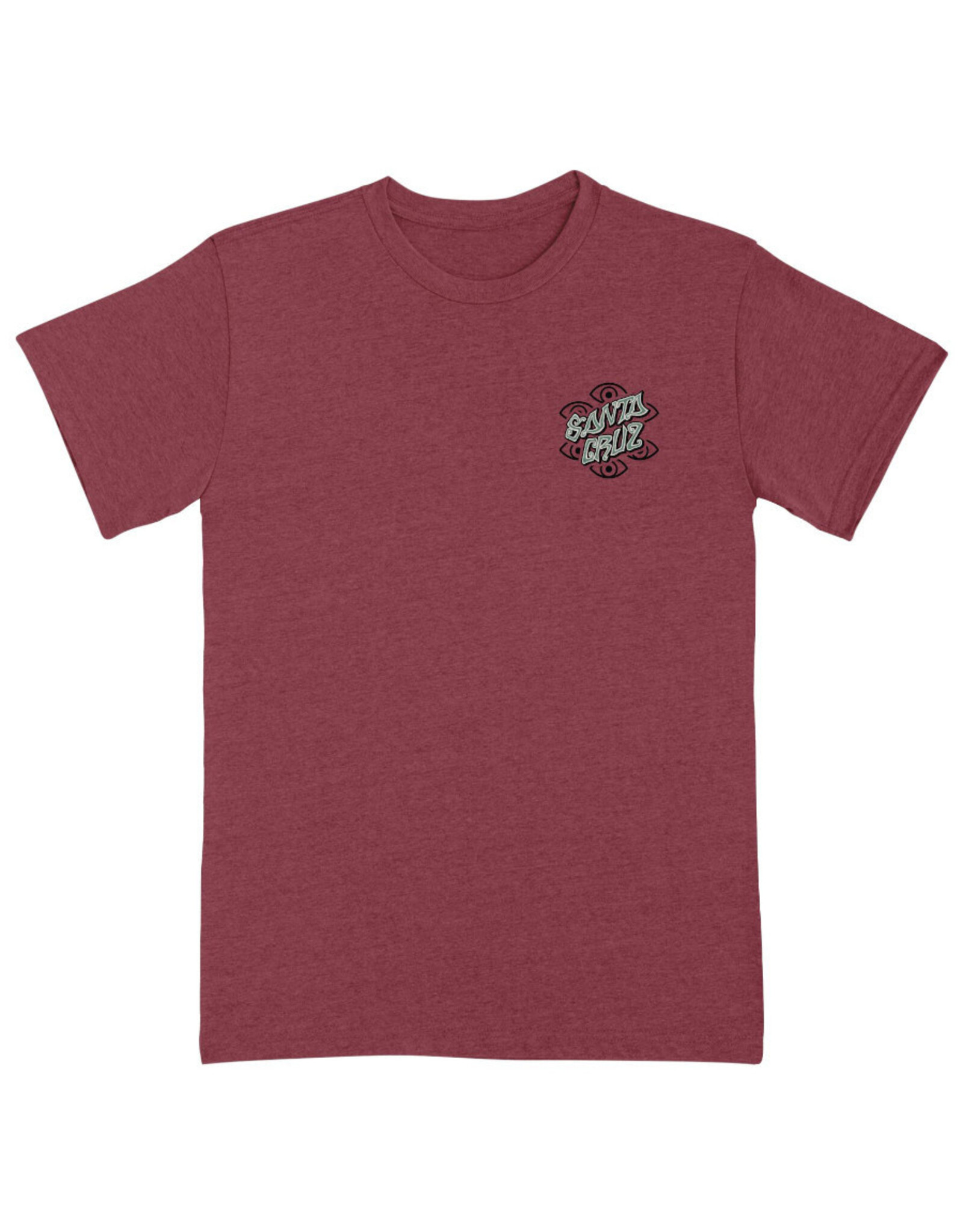 Santa Cruz Santa Cruz Tee Salba Eyes Dot Heavyweight S/S (Heather Cardinal)