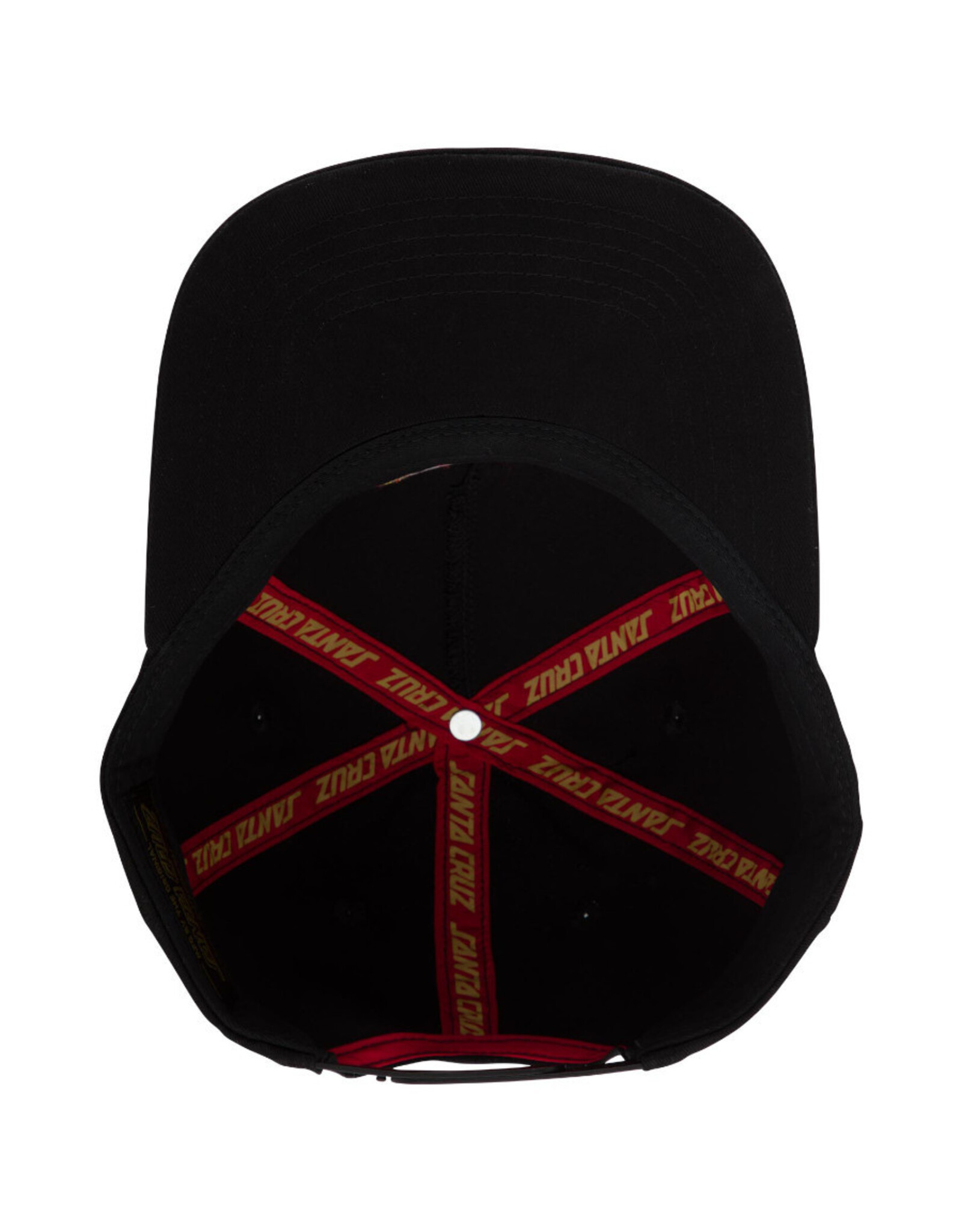 Santa Cruz Santa Cruz Hat Flame Ringed Dot Unstructured Snapback (Black)