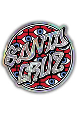 Santa Cruz Santa Cruz Sticker Salba Eyes Dot Holographic Red/Blue (3.5 Inches)