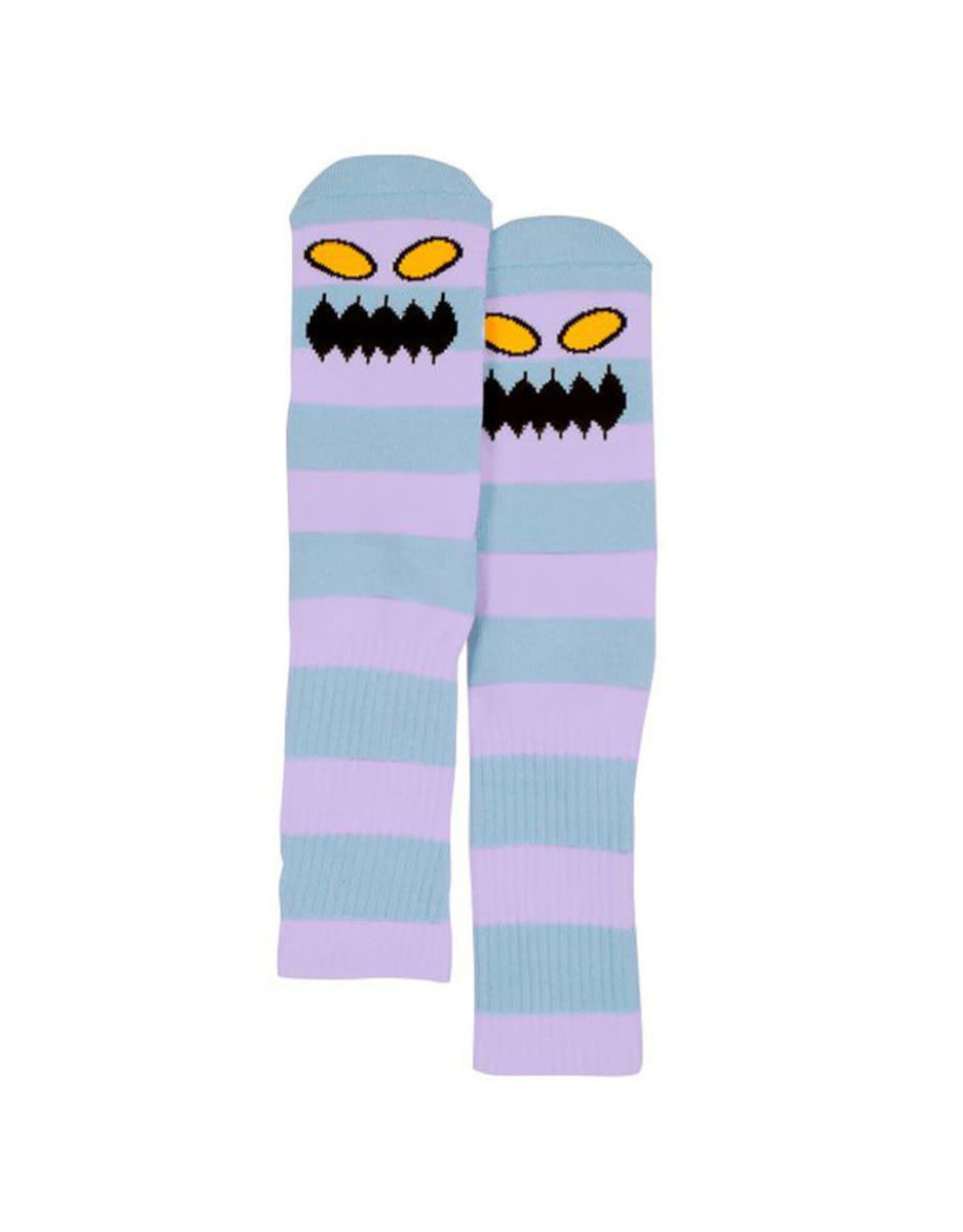Toy Machine Toy Machine Socks Monster Big Stripe Crew (Lavender/Blue)