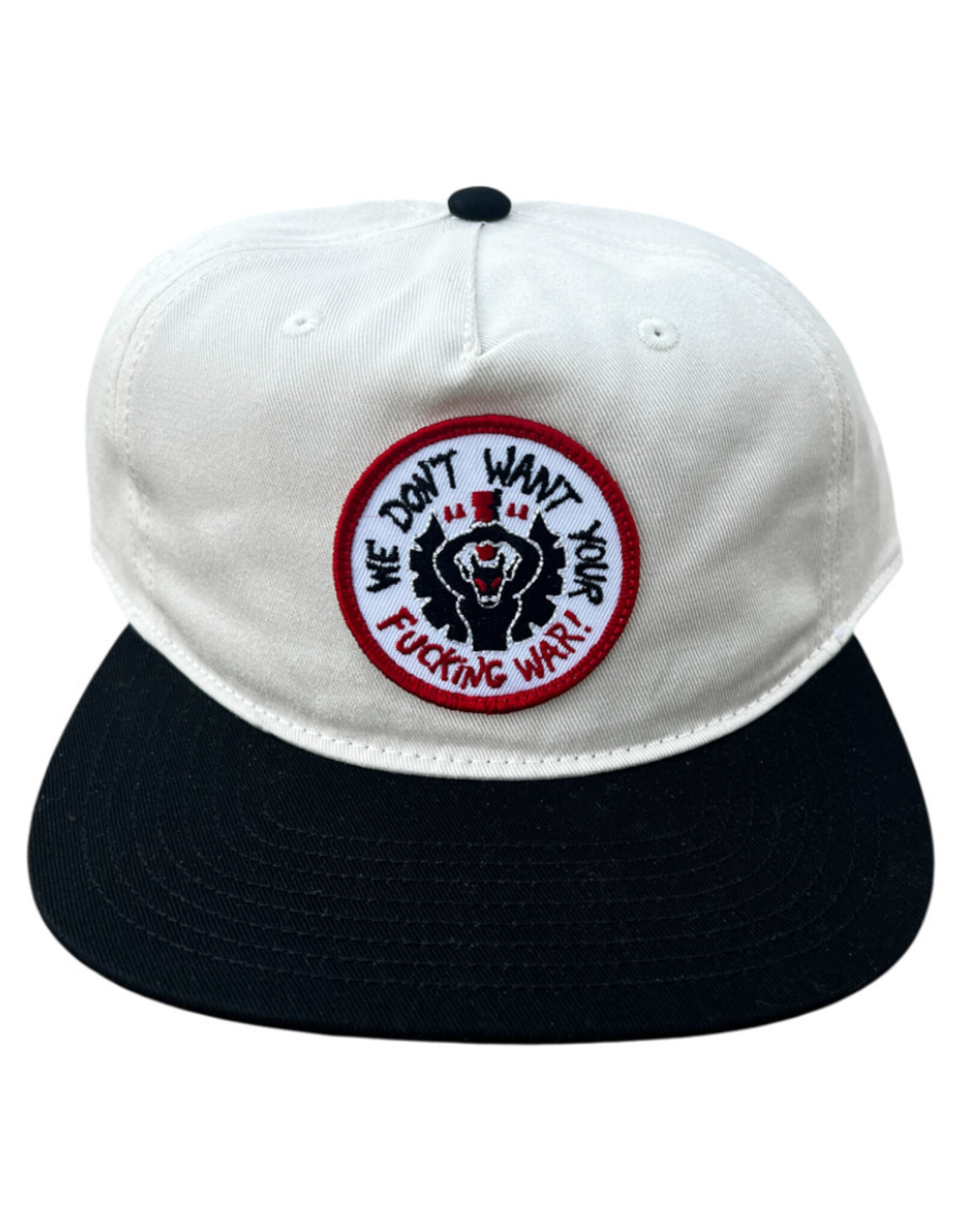 Lovesick Lovesick Hat Fuck War 5 Panel Snapback (White/Black)