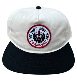 Lovesick Lovesick Hat Fuck War 5 Panel Snapback (White/Black)