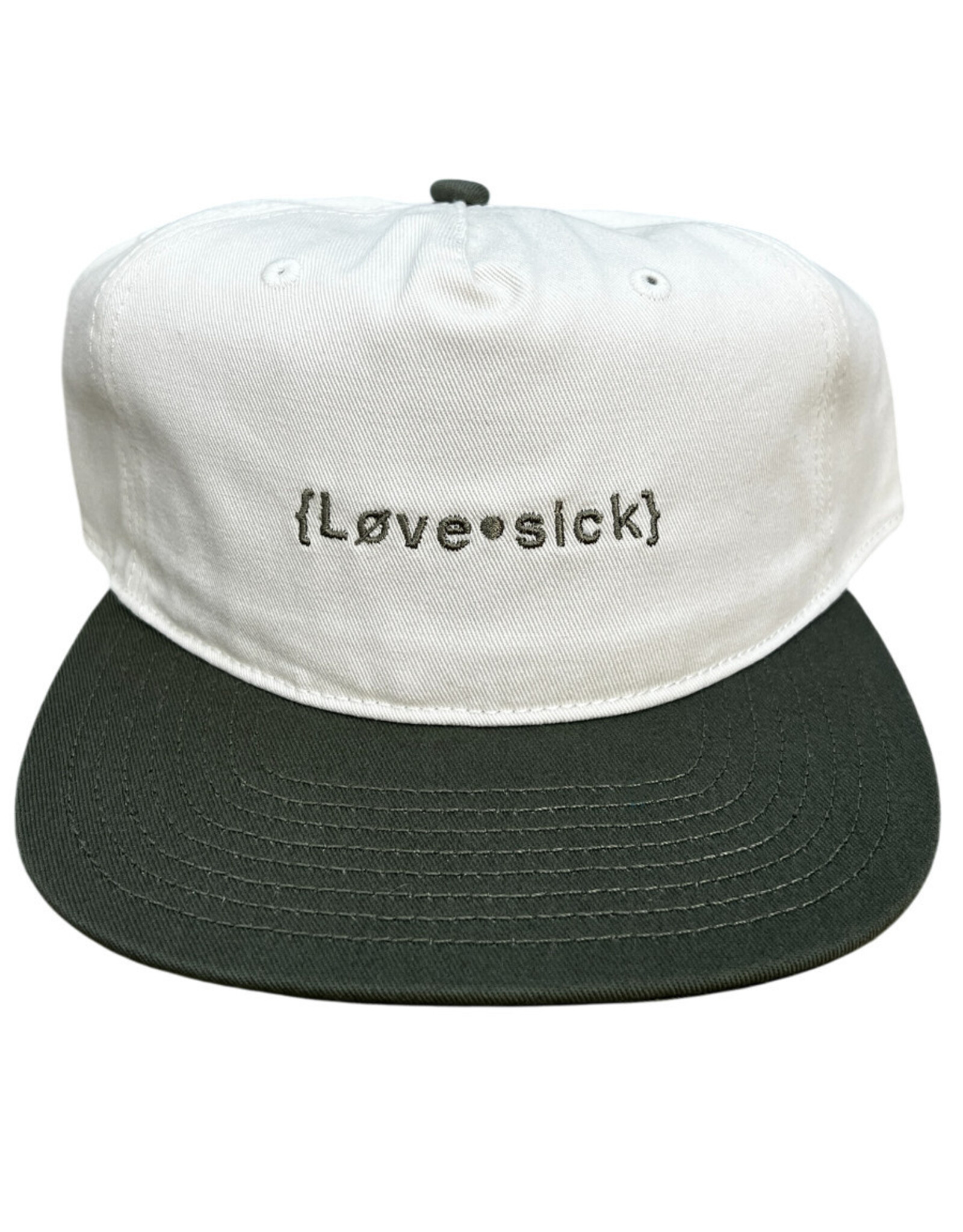 Lovesick Lovesick Hat Logo 5 Panel Snapback (Cream/Olive)