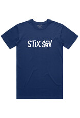 Stix SGV Stix SGV Tee Logo Fos Font Premium S/S (Cobalt/White)
