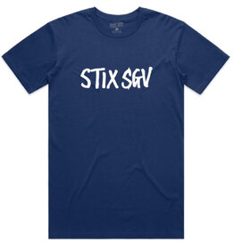 Stix SGV Stix SGV Tee Logo Fos Font Premium S/S (Cobalt/White)