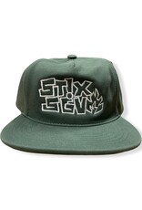 Stix SGV Stix SGV Hat Lucero Flame 5 Panel Snapback (Spruce/White)