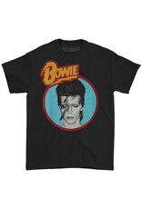 Star 500 Concert Series On Hollywood Tee David Bowie Aladdin Blue Circle S/S (Black)