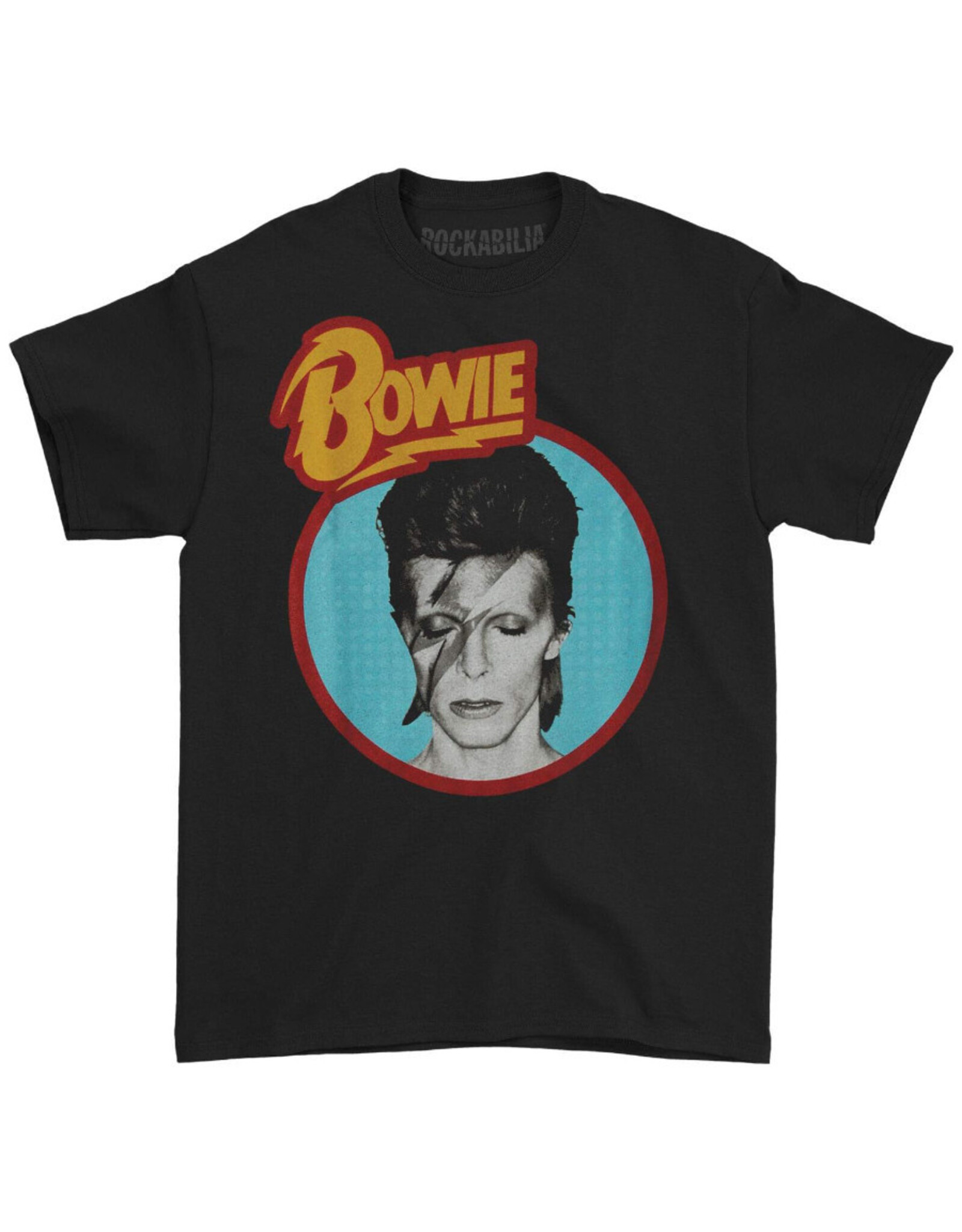 Star 500 Concert Series On Hollywood Tee David Bowie Aladdin Blue Circle S/S (Black)