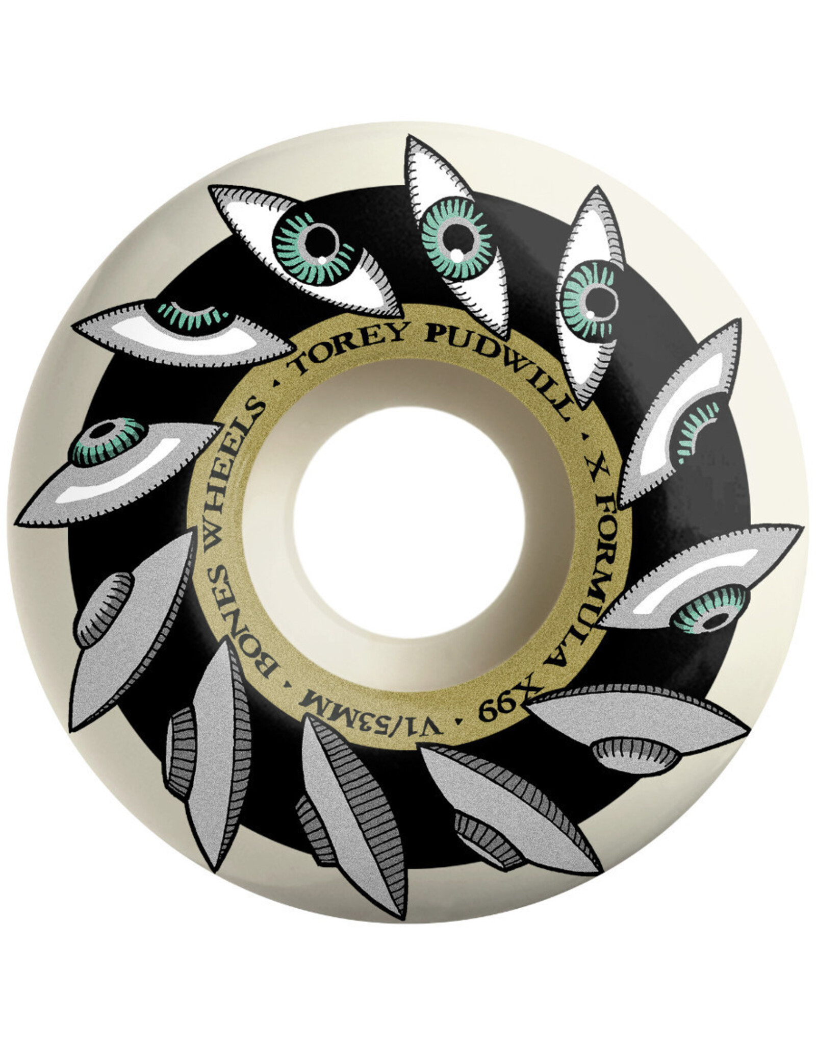 Bones Bones Wheels X99 Torey Pudwill Eyeing Saucer V1 Standard (53mm/99a)