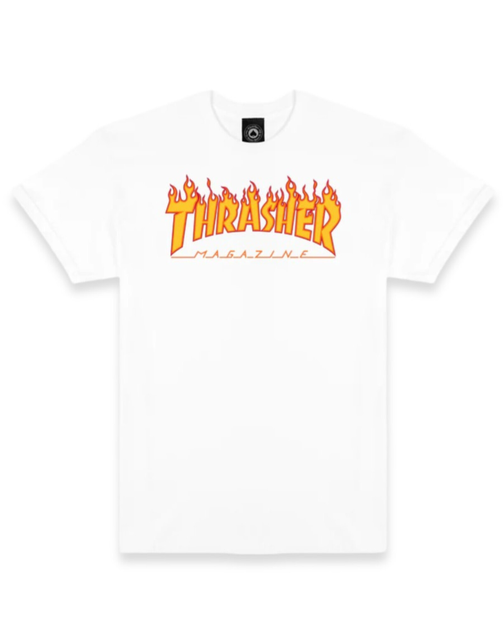 Thrasher Thrasher Tee Youth Flame Logo S/S (White)