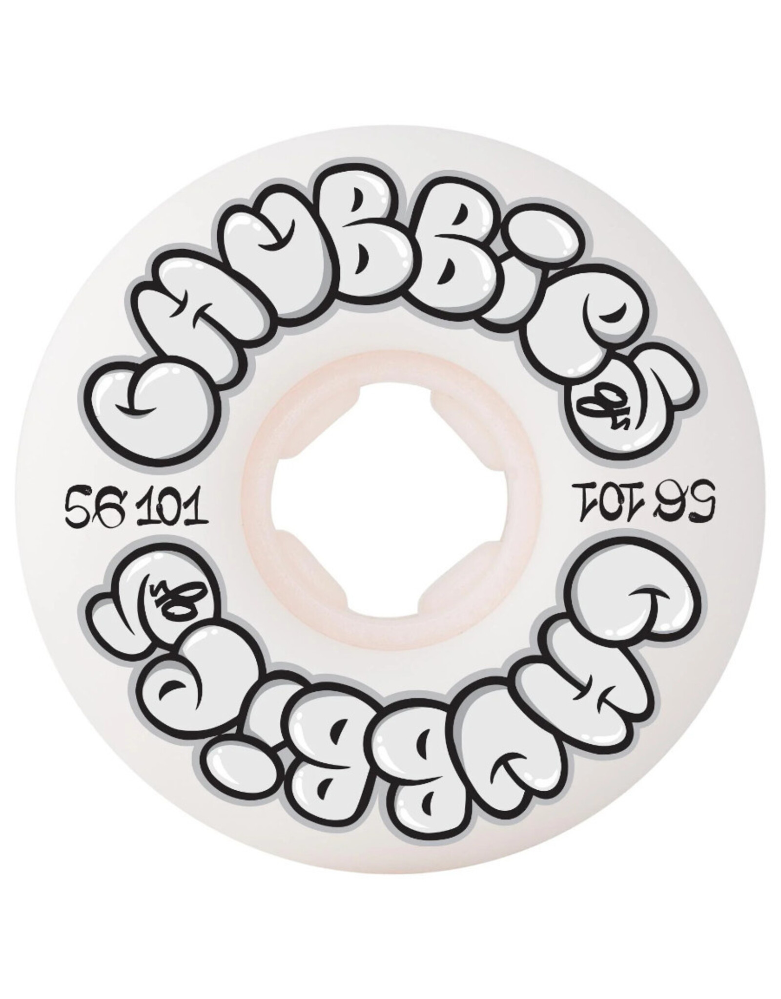 OJ Wheels OJ Wheels Team Throws Up Chubbies White (56mm/101a)
