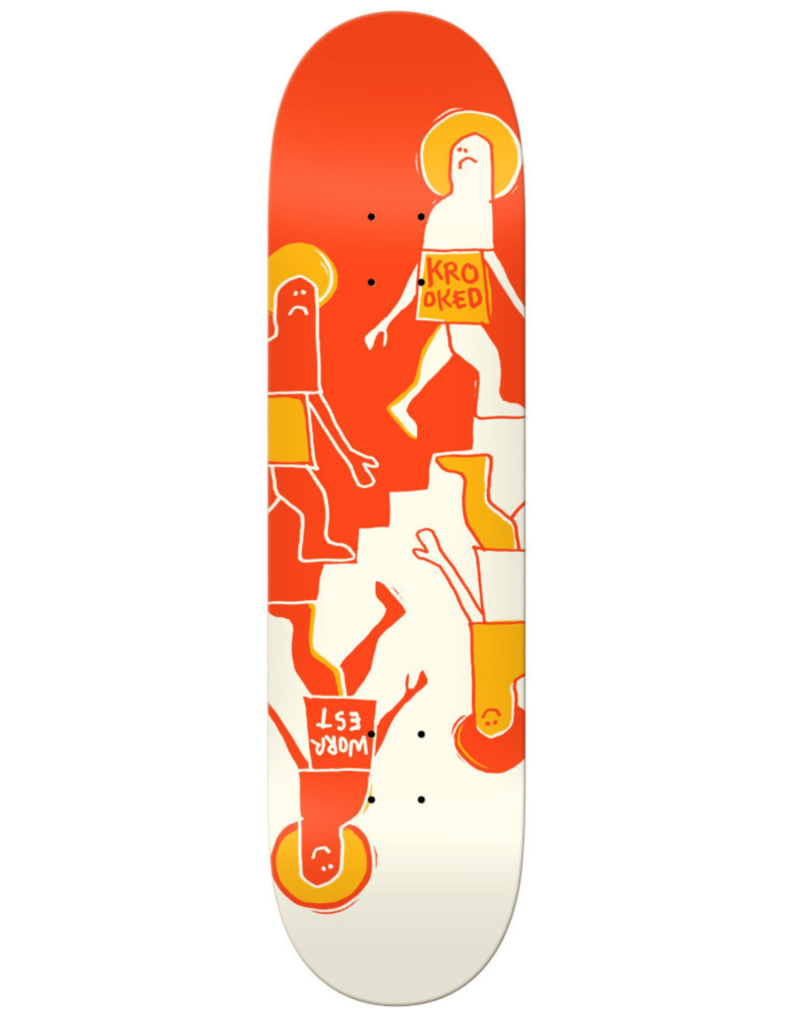 Krooked Krooked Deck Bobby Worrest Up Down Twin Tail Slick (8.3)