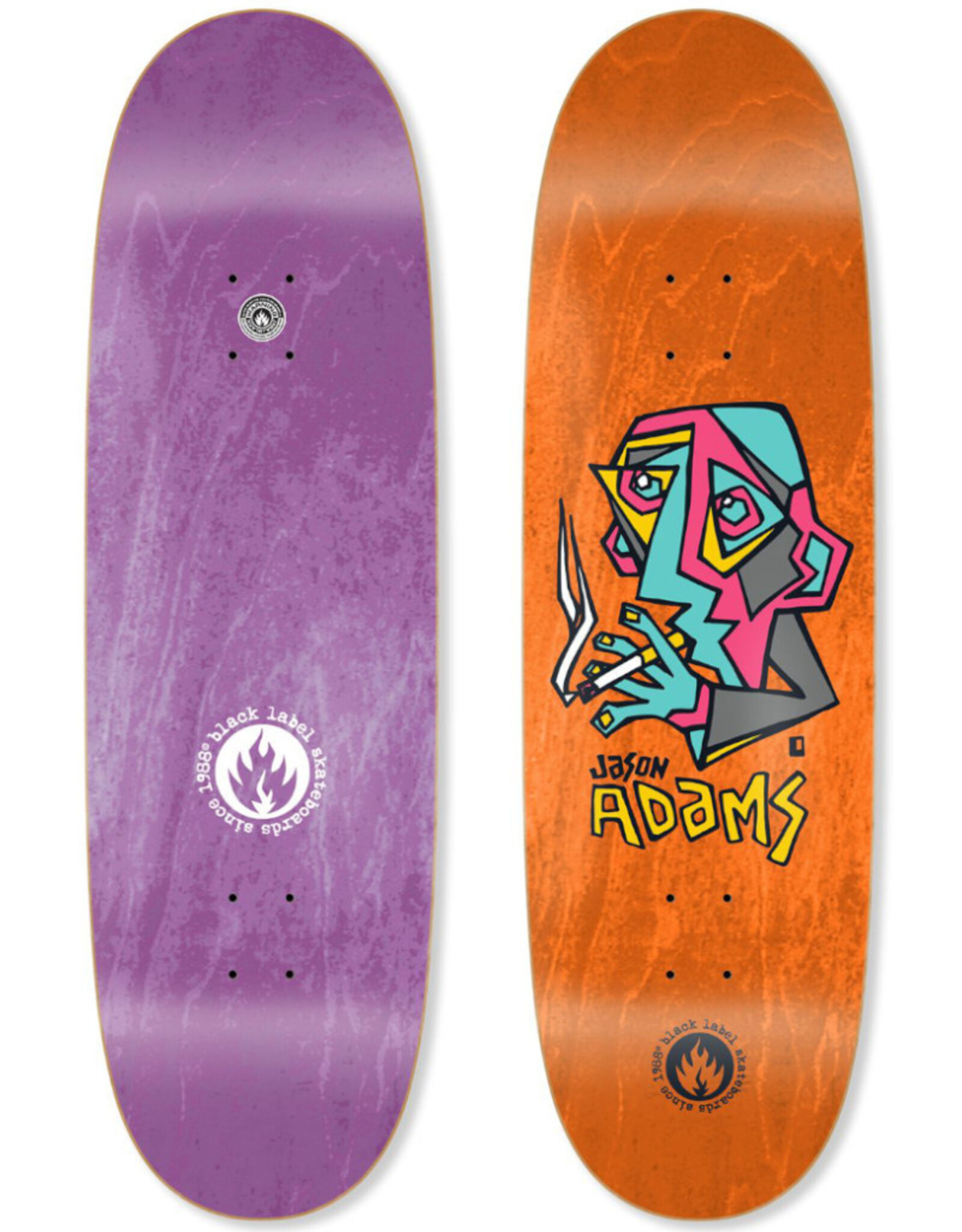 Black Label Black Label Deck Jason Adams Smoking Section Custom Egg (9.5)