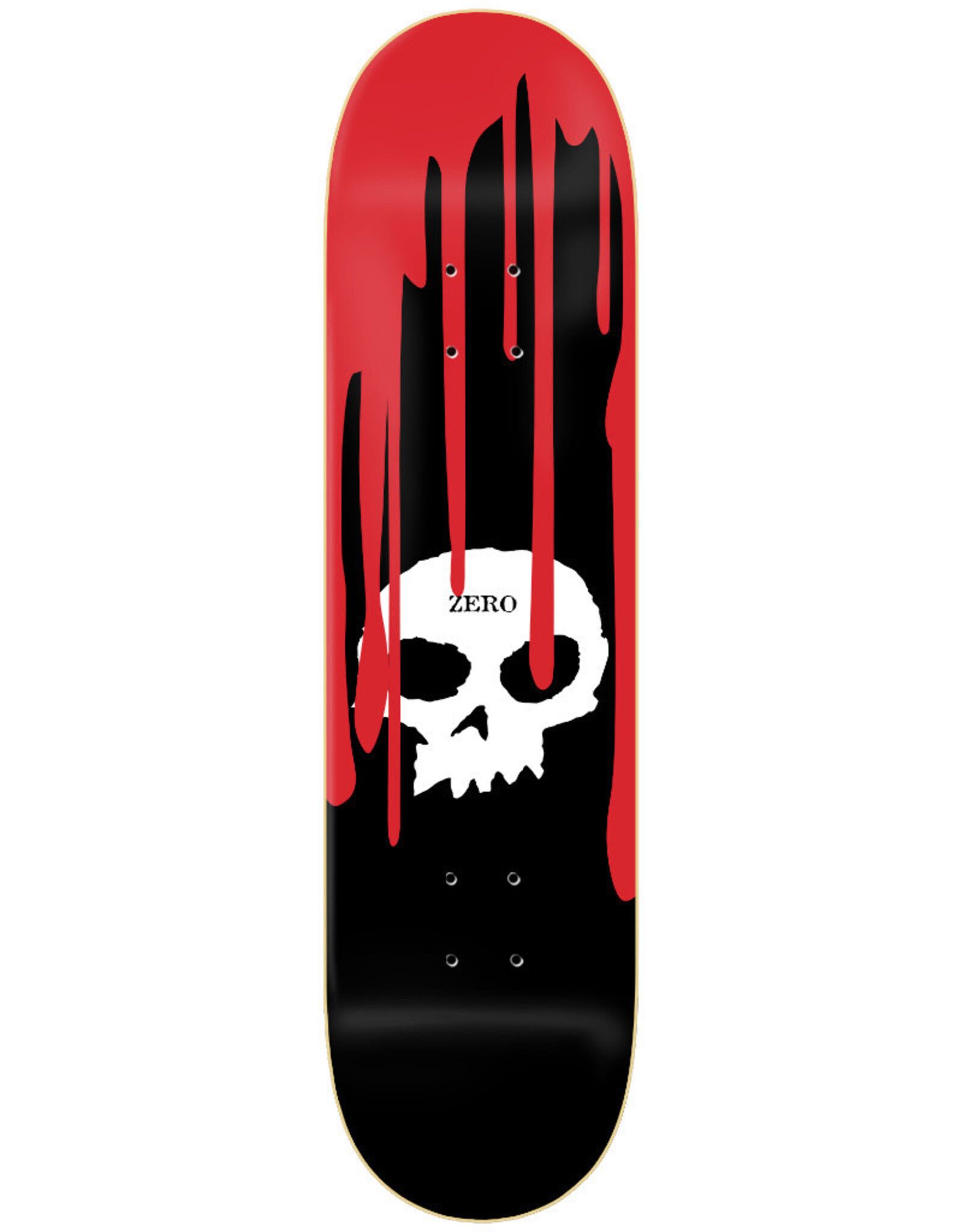 Zero Skateboards Zero Deck Team Logo Single Skull Blood (8.25)