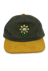 Cloudflower Cloudflower Hat Corduroy Two Tone Strapback (Green/Yellow)