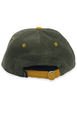 Cloudflower Cloudflower Hat Corduroy Two Tone Strapback (Green/Yellow)