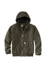 Carhartt Carhartt Jacket Insulated Active Loose Fit Washed Duck Hood (Moss)