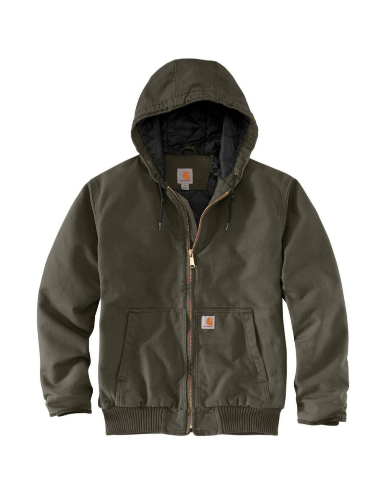 Carhartt Carhartt Jacket Insulated Active Loose Fit Washed Duck Hood (Moss)