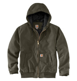 Carhartt Carhartt Jacket Insulated Active Loose Fit Washed Duck Hood (Moss)