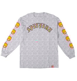 Spitfire Spitfire Tee Old E Bighead Fill L/S (Ash/Yellow/Red)