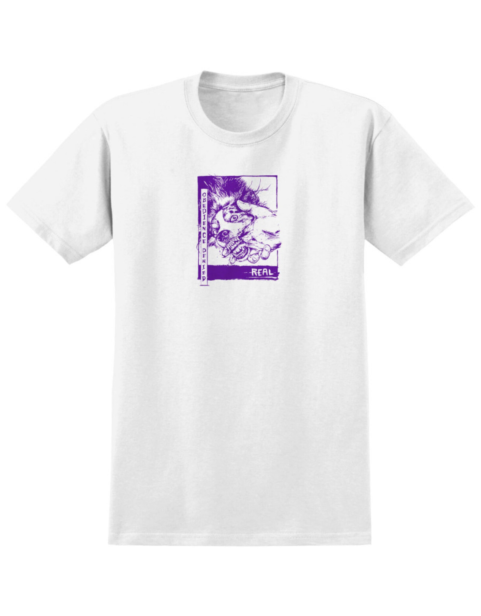 Real Real Tee Obedience Denied Re-up S/S (White)
