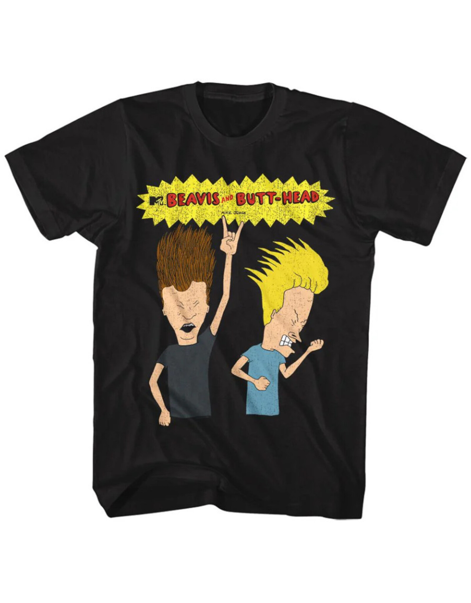 Star 500 Concert Series On Hollywood Tee Beavis And Butthead Rockin Out S/S (Black)