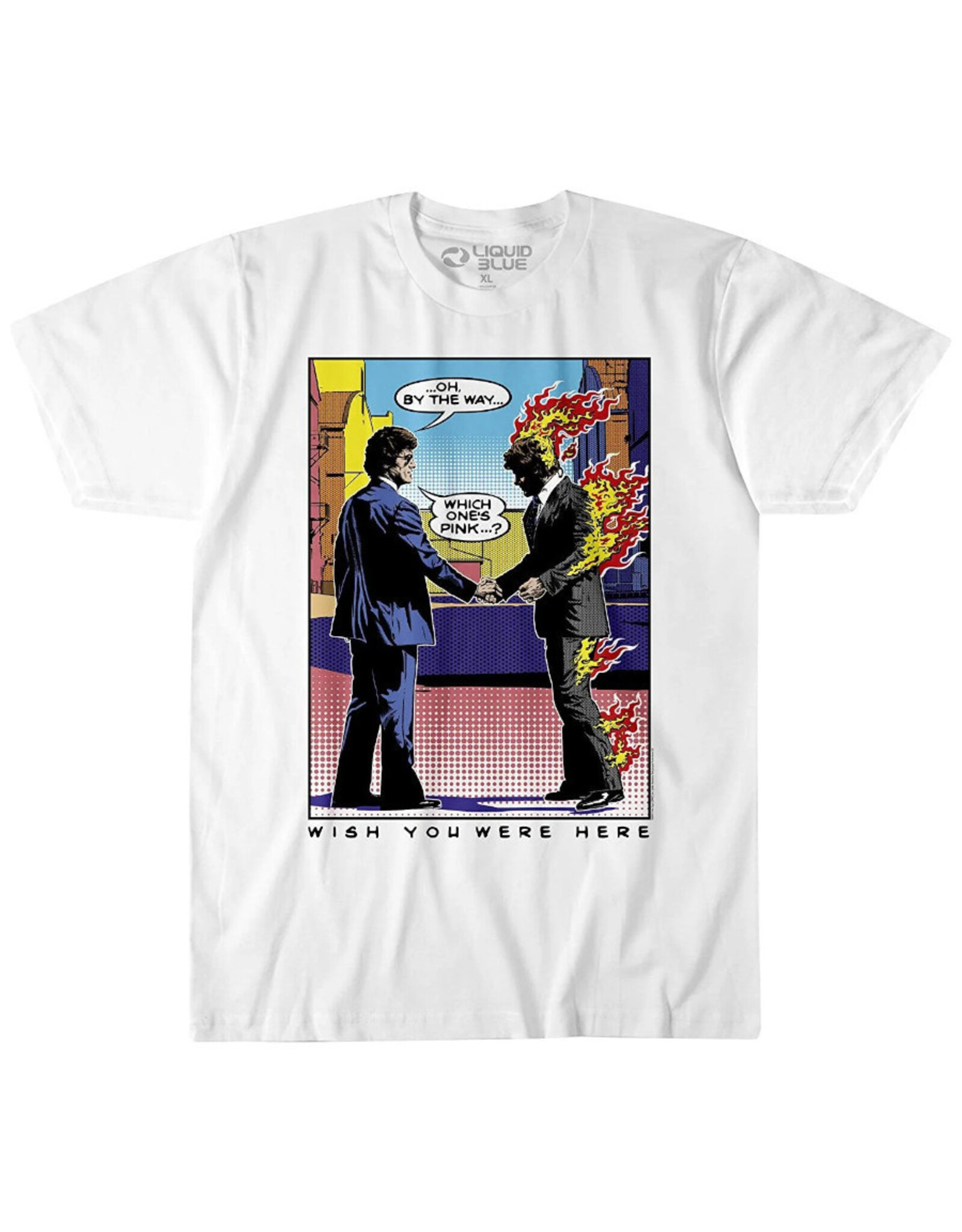 Star 500 Concert Series On Hollywood Tee Pink Floyd Pop Art S/S (White)
