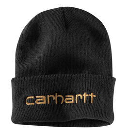 Carhartt Carhartt Beanie Knit Insulated Logo Graphic Cuff (Black)