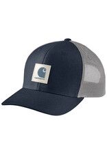 Carhartt Carhartt Hat Rugged Flex Twill Logo Patch Mesh Snapback (Navy)