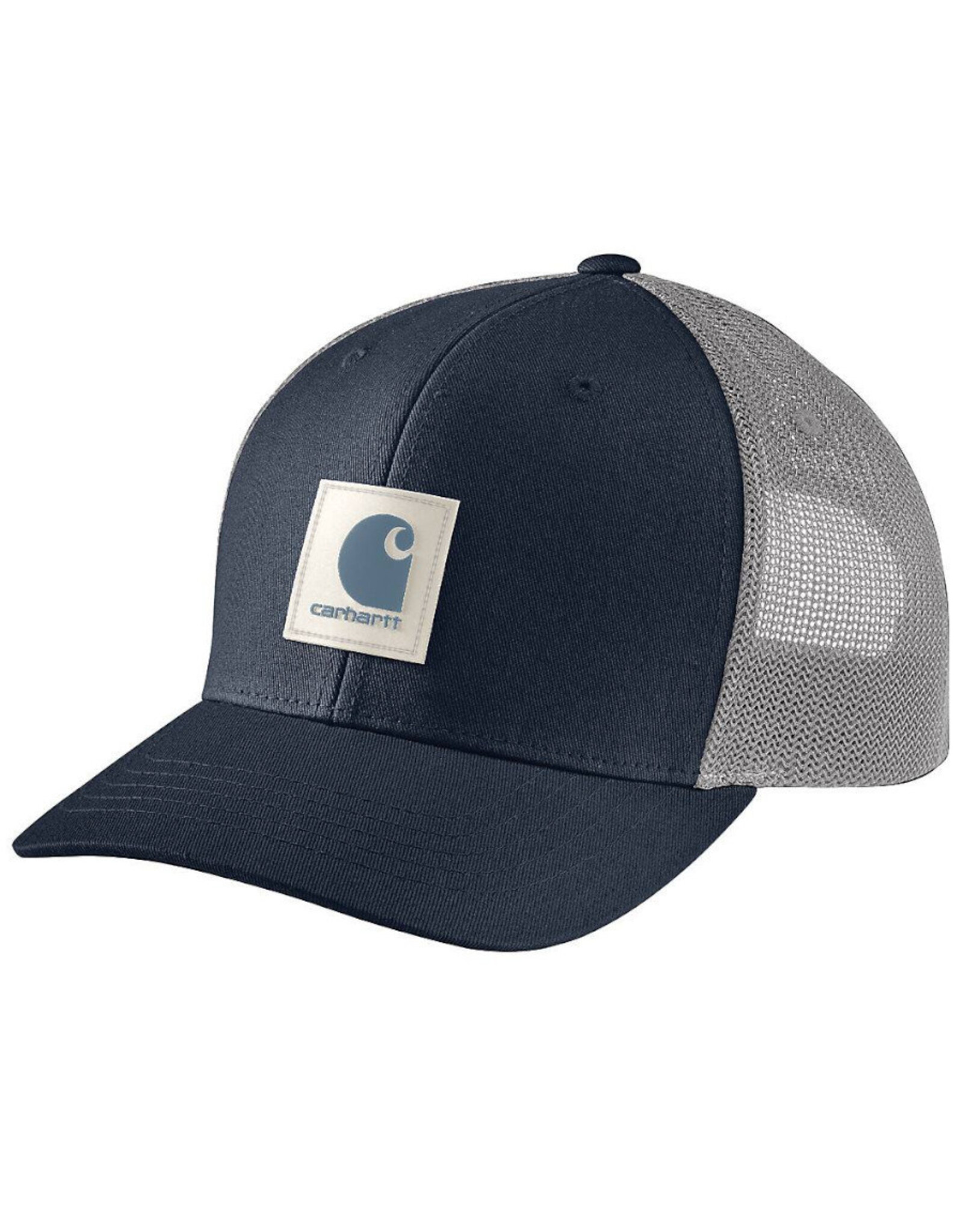 Carhartt Carhartt Hat Rugged Flex Twill Logo Patch Mesh Snapback (Navy)