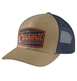Carhartt Carhartt Hat Canvas Built Patch Mesh Snapback (Dark Khaki)