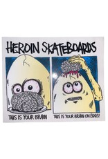 Heroin Heroin Sticker Your Brain