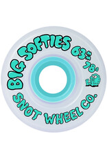 Snot Snot Wheels Team Big Softies Teal/White (63mm/78a)
