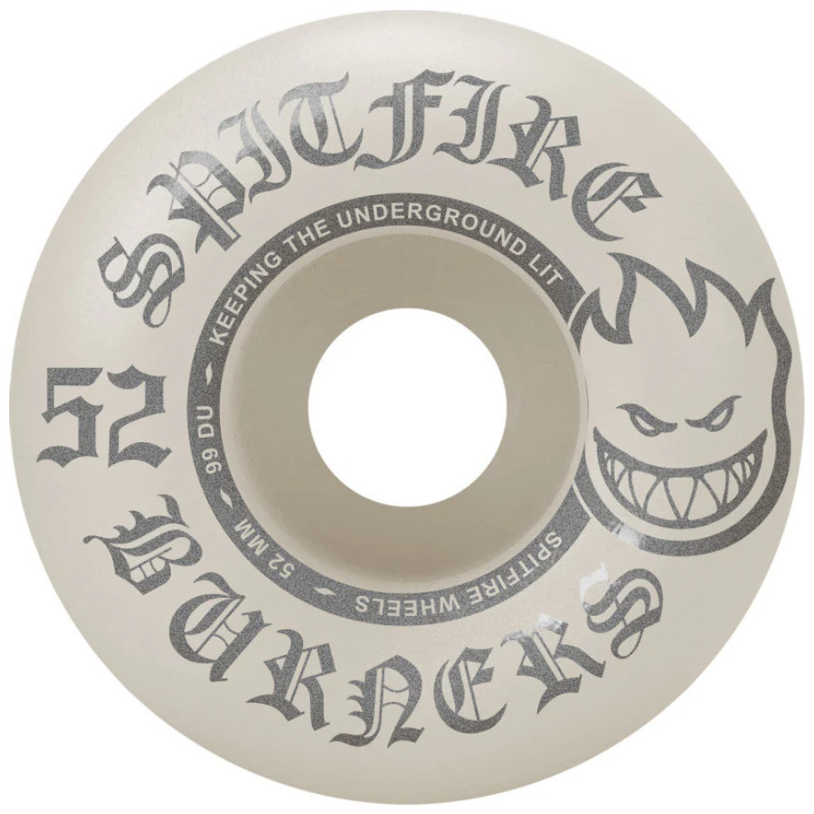 SPITFIRE スピットファイア ウィール 52㎜ 99D Spitfire Wheels Burners White (52mm/99d) - Stix SGV