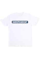 Independent Independent Tee Bar Logo Heavyweight S/S (White/Blue)