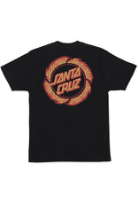 Santa Cruz Santa Cruz Tee Flame Ringed Dot Regular S/S (Black)