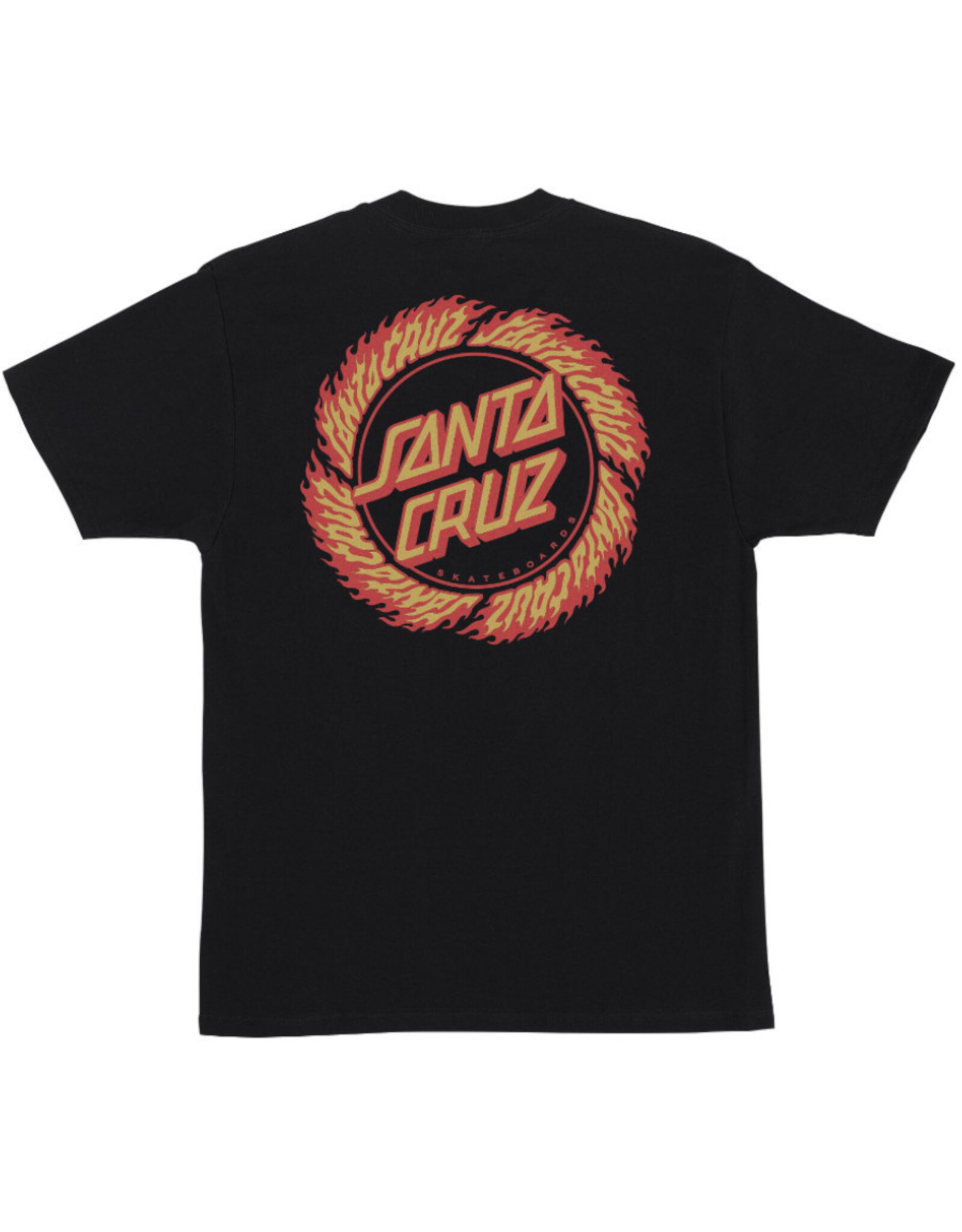 Santa Cruz Santa Cruz Tee Flame Ringed Dot Regular S/S (Black)
