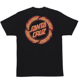 Santa Cruz Santa Cruz Tee Flame Ringed Dot Regular S/S (Black)