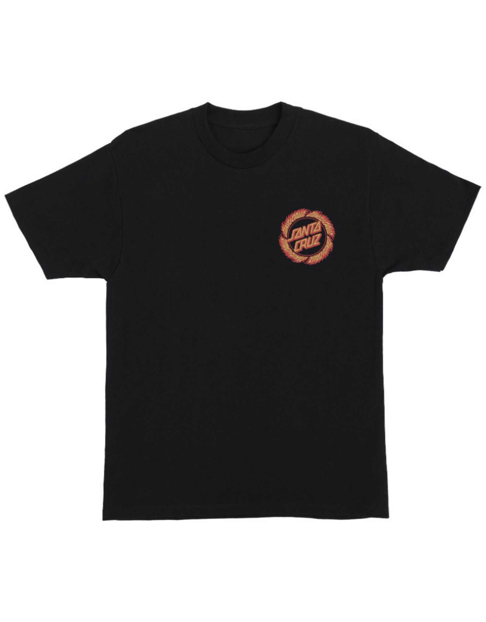 Santa Cruz Santa Cruz Tee Flame Ringed Dot Regular S/S (Black)