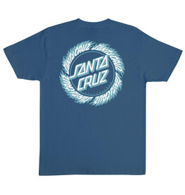 Santa Cruz Santa Cruz Tee Flame Ringed Dot Regular S/S (Blue Dusk)