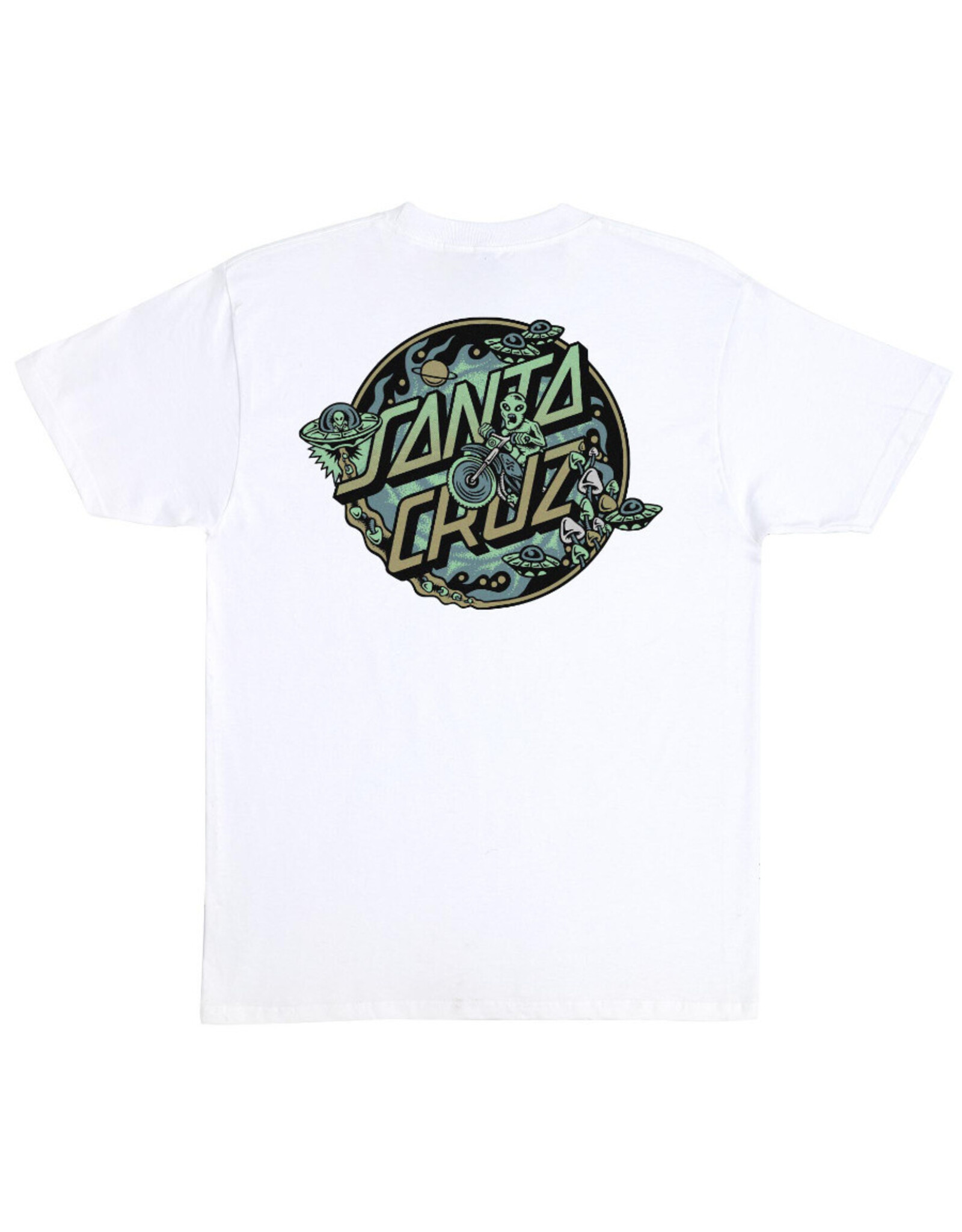 Santa Cruz Santa Cruz Tee Erick Winkowski Dope Planet 2 Dot Heavyweight S/S (White)