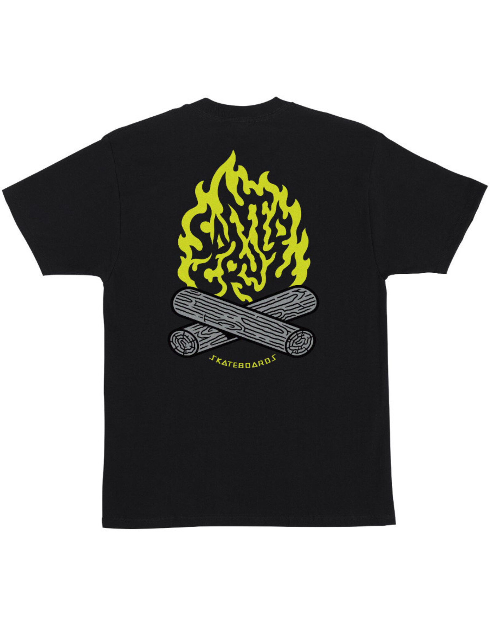 Santa Cruz Santa Cruz Tee Campfire Heavyweight S/S (Black)
