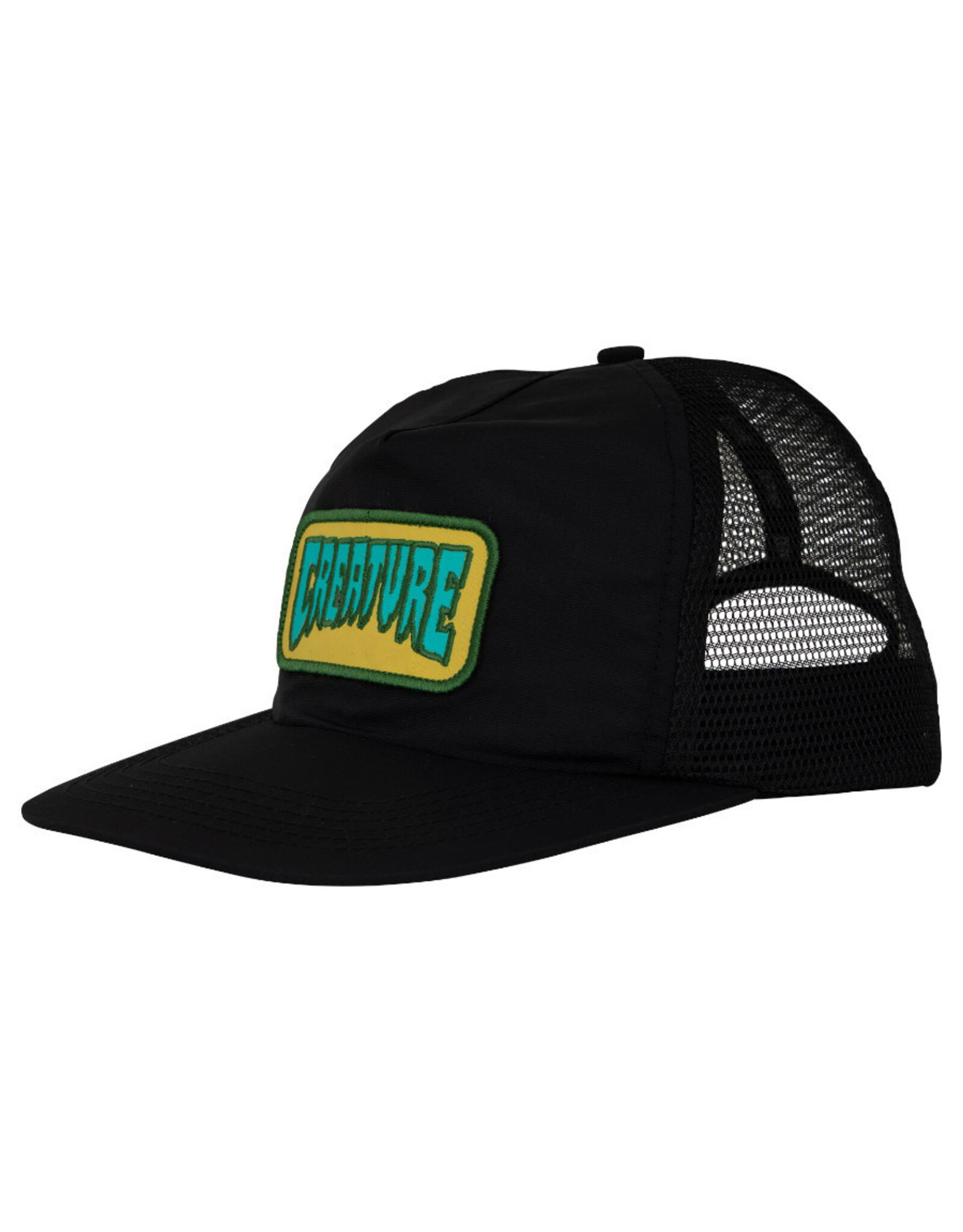 Creature Creature Hat Haunted Sea Mesh Trucker Snapback (Black)