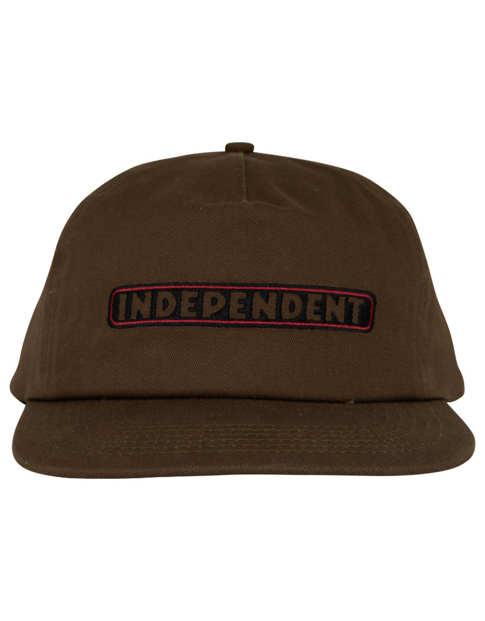 Independent Independent Hat Bar Logo Unstructured Snapback (Dark Chocolate)