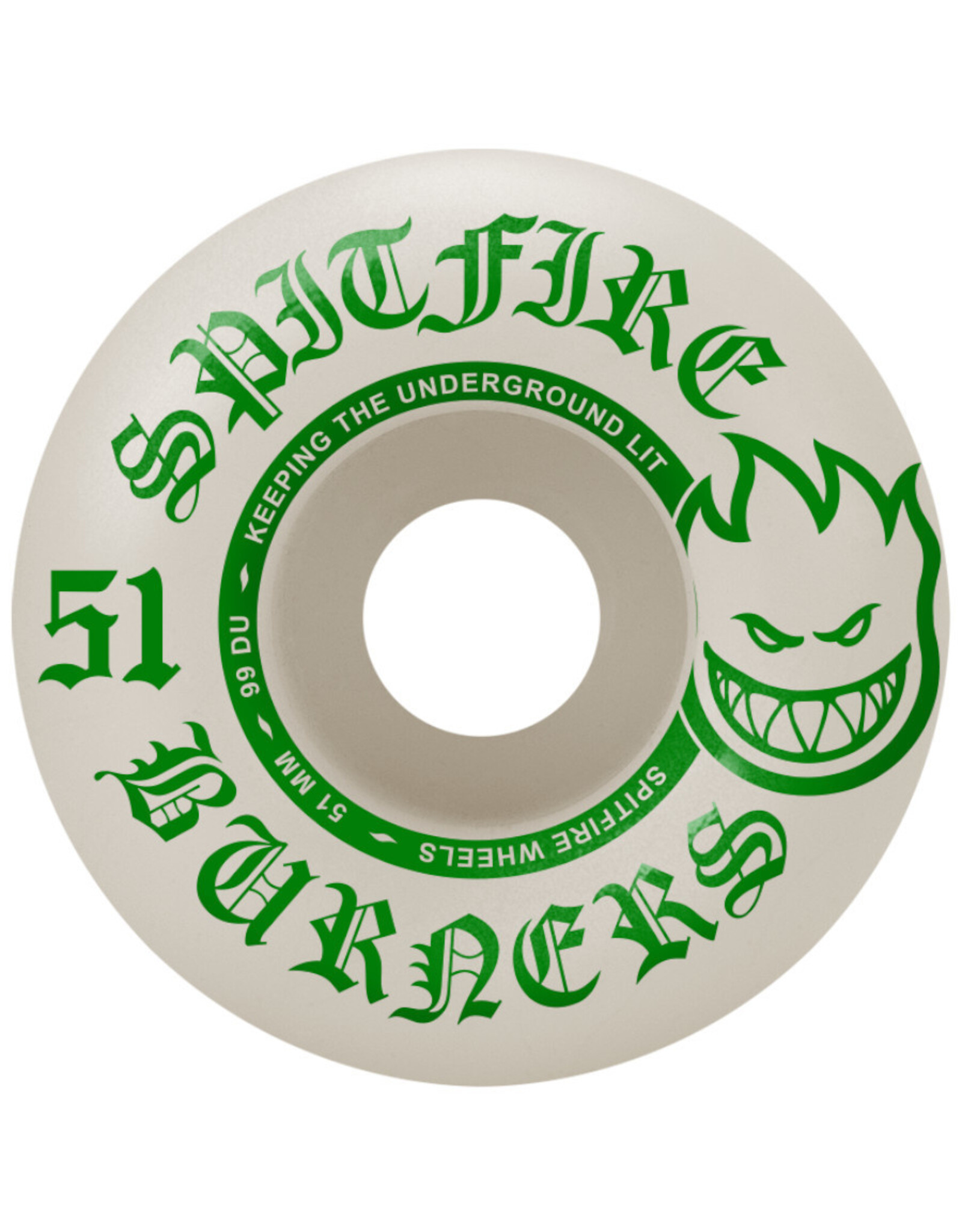 Spitfire Spitfire Wheels Burners White (51mm/99d)